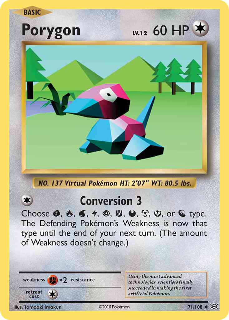 Porygon - 71/108 - Uncommon [xy12-71] [Reverse Holo]