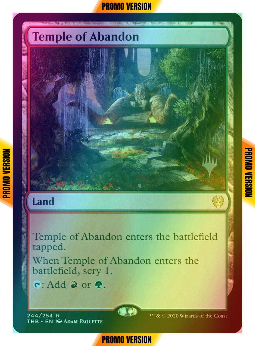 Temple of Abandon [244p] [Promo Pack] [Theros Beyond Death Promos] [Foil]