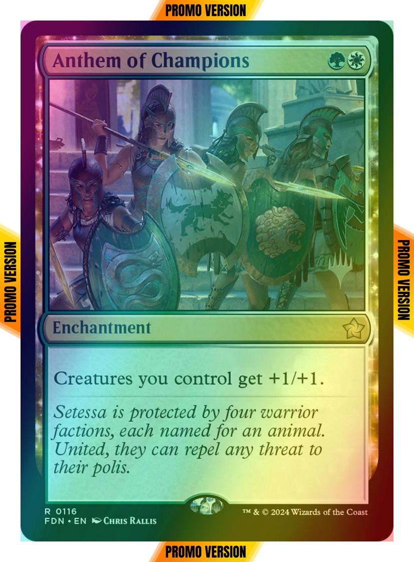 Anthem of Champions [116p] [Promo Pack] [Foundations: Promos] [Foil]