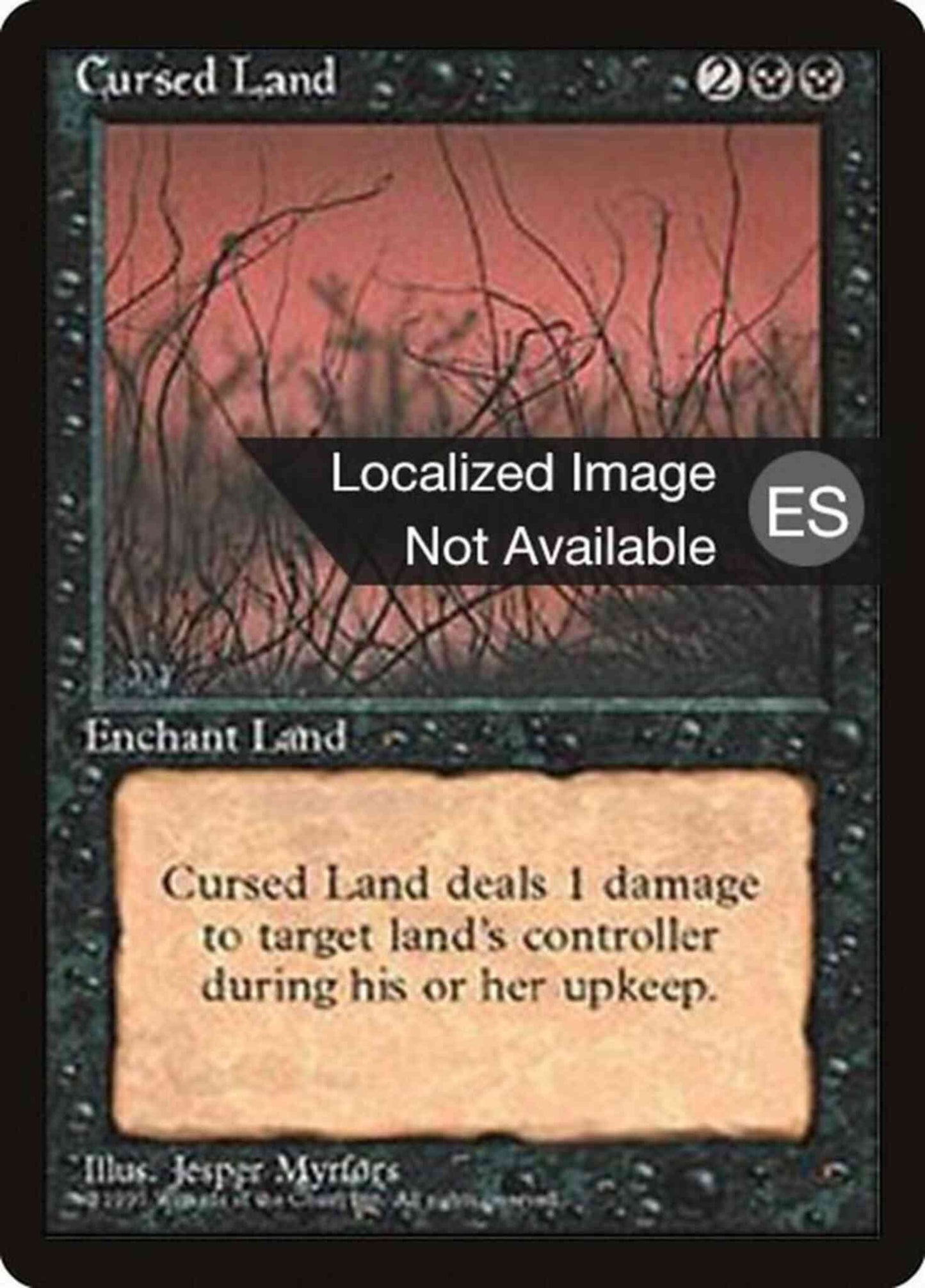 Cursed Land - Spanish [127] [Fourth Edition Black Border: Spanish] [Non-Foil]