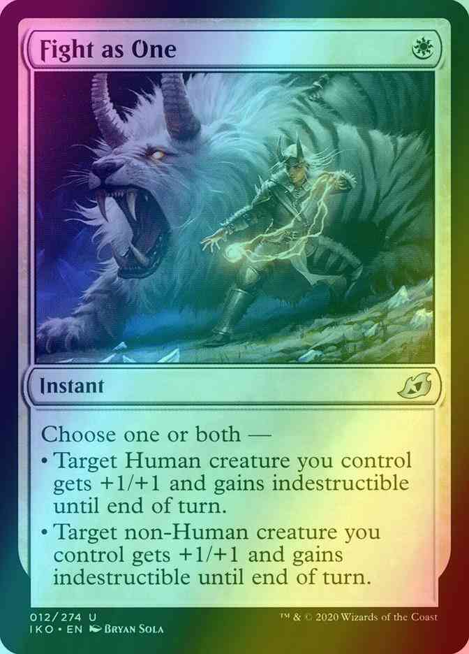 Fight as One [12] [Ikoria: Lair of Behemoths] [Foil]