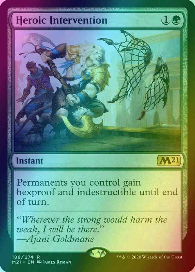 Heroic Intervention [188] [Core Set 2021] [Foil]