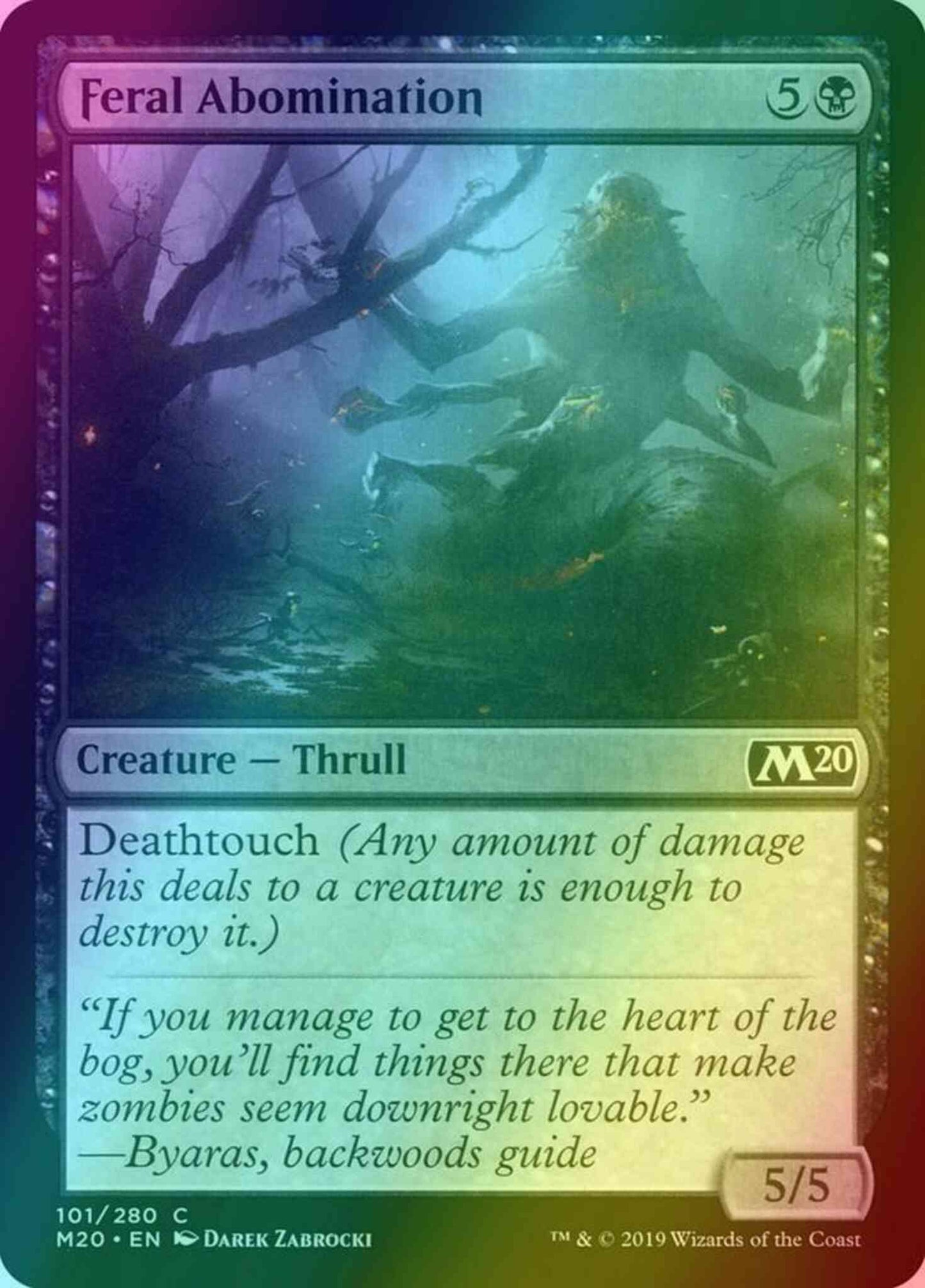 Feral Abomination [101] [Core Set 2020] [Foil]