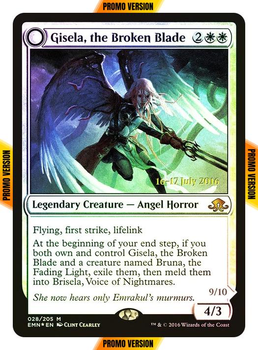 Gisela, the Broken Blade // Brisela, Voice of Nightmares [28as] [A] [Eldritch Moon Promos] [Foil]