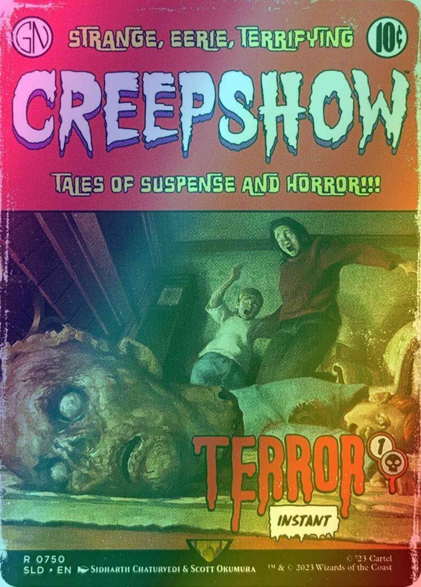 Terror // Terror [0750] [Borderless] [Creepshow] [Secret Lair Drop] [Foil]