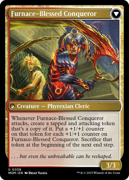 Sun-Blessed Guardian // Furnace-Blessed Conqueror [38] [March of the Machine] [Non-Foil]
