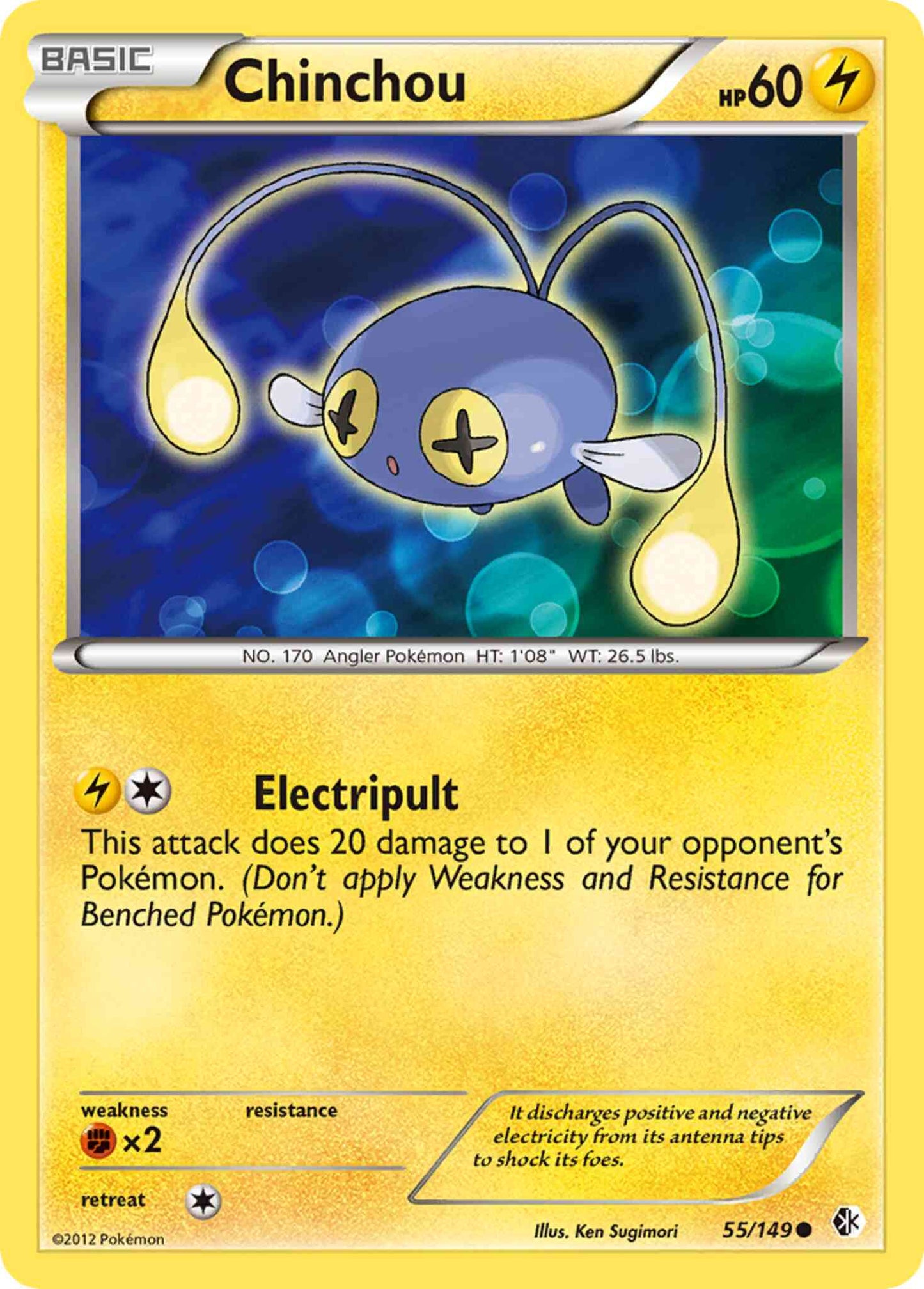 Chinchou - 55/149 - Common [bw7-55] [Reverse Holo]