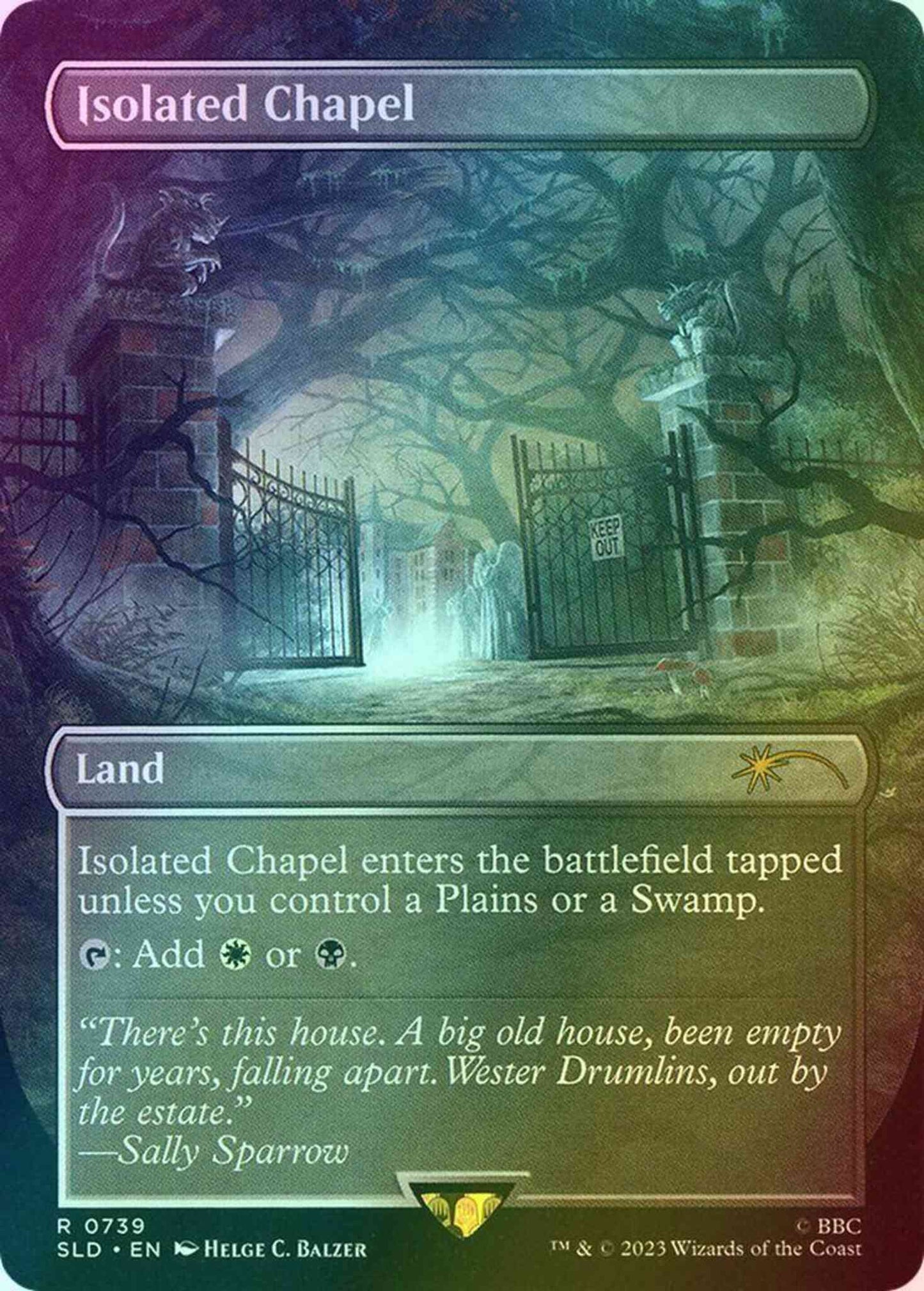 Isolated Chapel [0739] [Borderless] [Doctor Who: Weeping Angels] [Secret Lair Drop] [Foil]