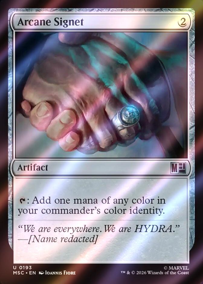 Arcane Signet (Villains) [193] [Marvel Super Heroes: Commander] [Surge Foil]