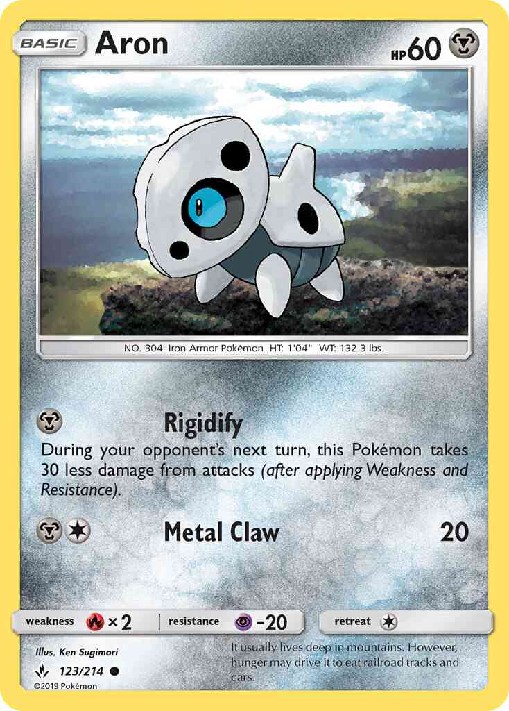Aron - 123/214 - Common [sm10-123] [Reverse Holo]