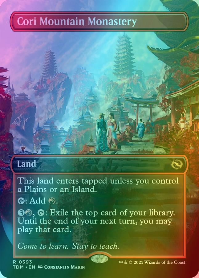 Cori Mountain Monastery [393] [Borderless] [Tarkir: Dragonstorm] [Foil]