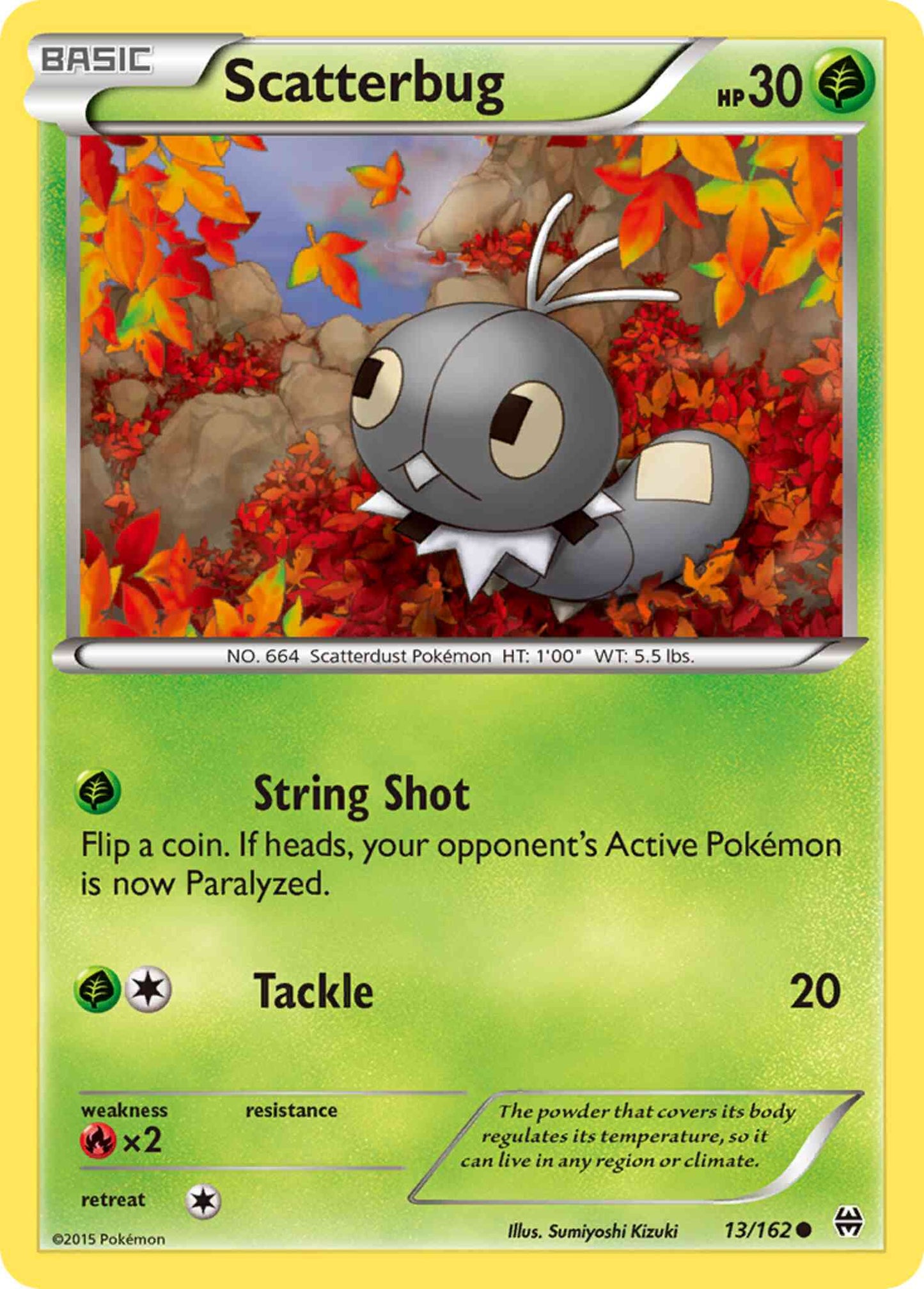 Scatterbug - 13/162 - Common [xy8-13] [Reverse Holo]