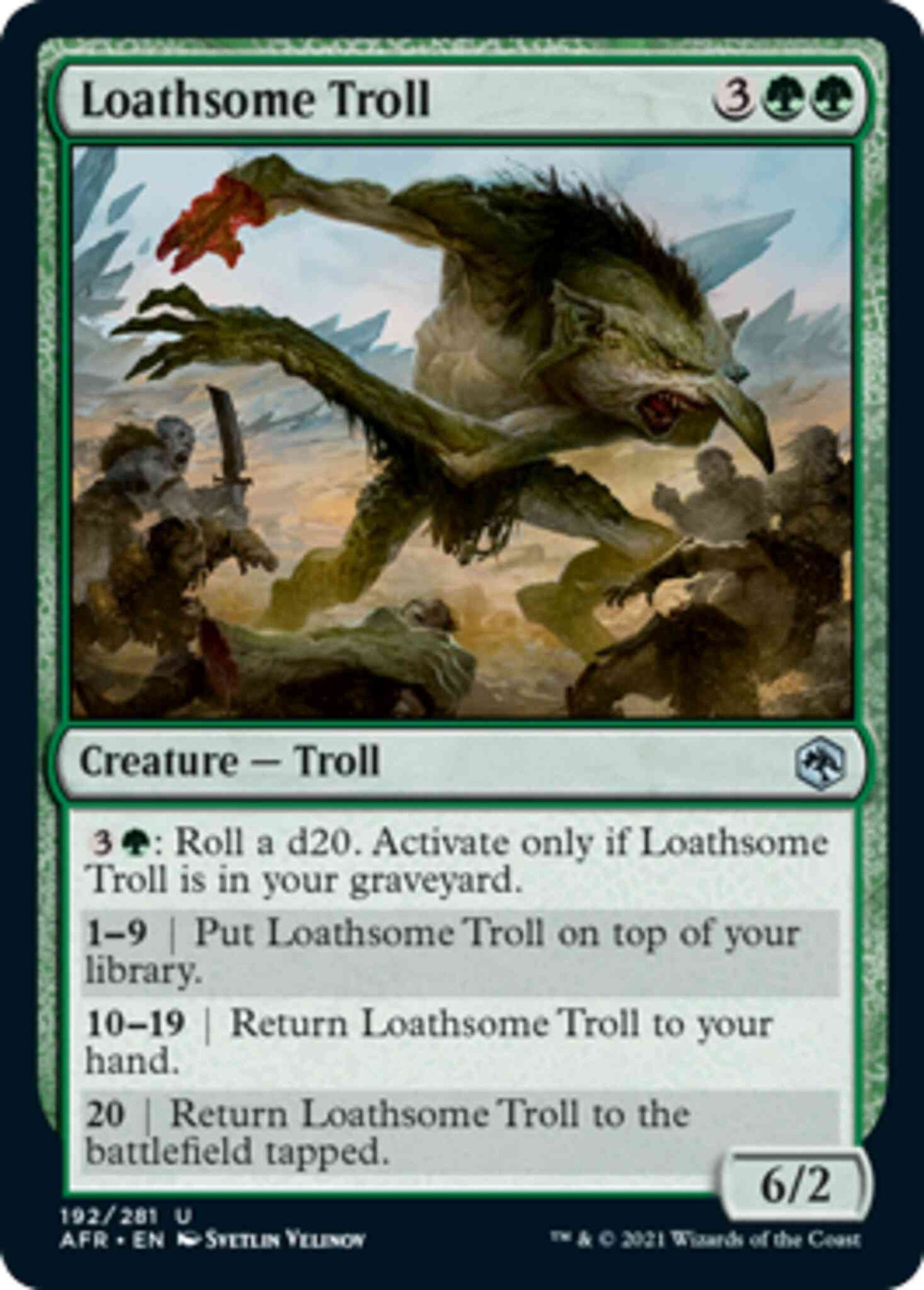 Loathsome Troll [192] [Adventures in the Forgotten Realms] [Non-Foil]