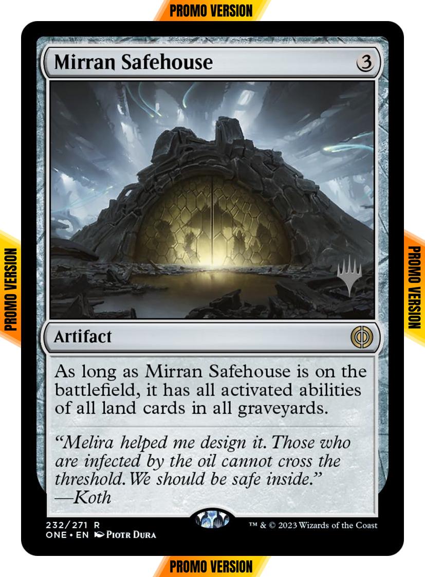 Mirran Safehouse [232p] [Promo Pack] [Phyrexia: All Will Be One: Promos] [Non-Foil]