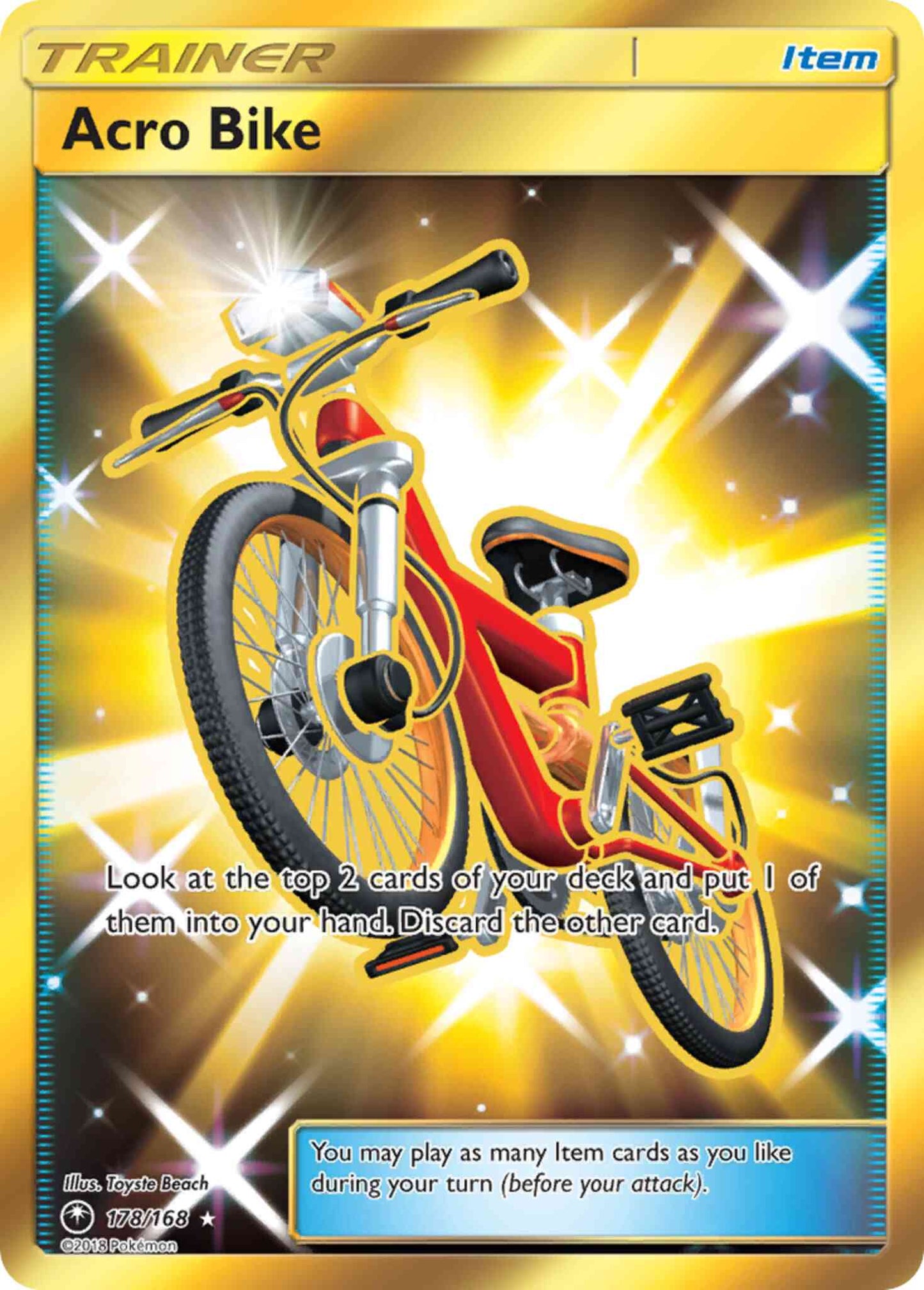 Acro Bike - 178/168 - Rare Secret [sm7-178] [Secret]