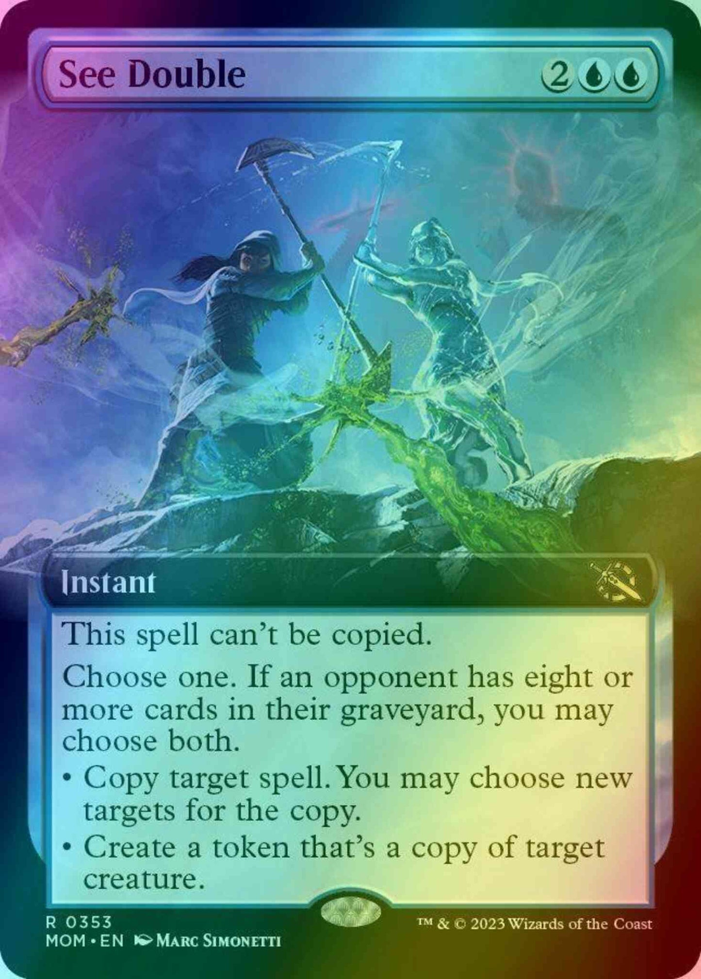 See Double [353] [Extended Art] [March of the Machine] [Foil]
