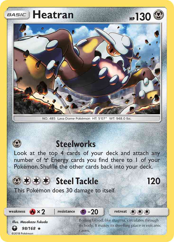 Heatran - 98/168 - Rare Holo [sm7-98] [Holo]