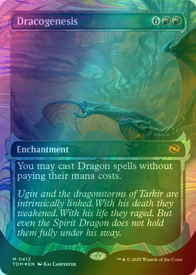 Dracogenesis [412] [Ghostfire Showcase] [Tarkir: Dragonstorm] [Halo Foil]