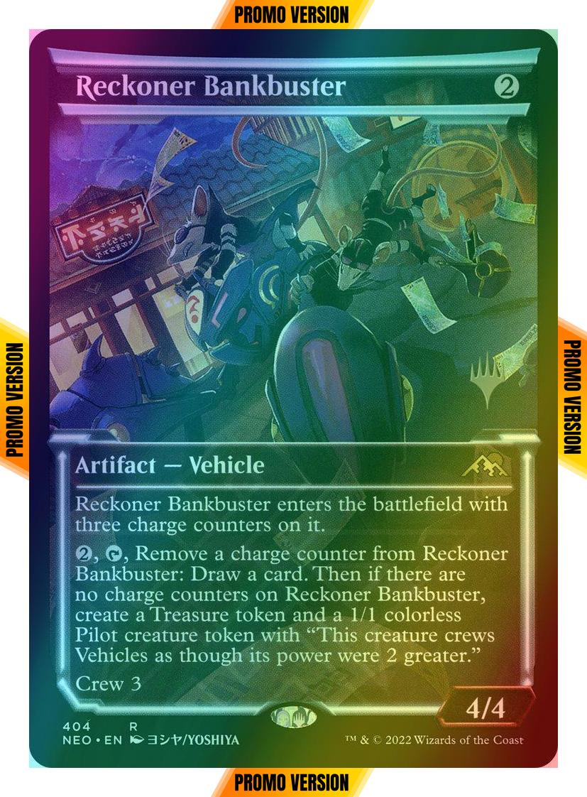 Reckoner Bankbuster [404p] [Promo Pack] [Soft Glow Showcase] [Kamigawa: Neon Dynasty: Promos] [Foil]