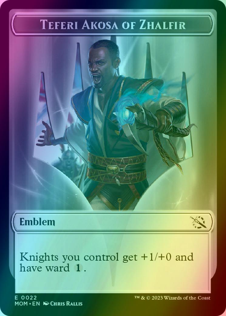 Elemental Token (02) // Teferi Akosa of Zhalfir Emblem (22) [Multiverse Legends: Tokens] [Foil]