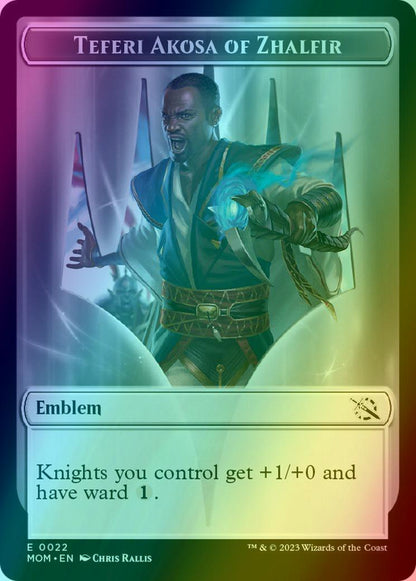 Elemental Token (02) // Teferi Akosa of Zhalfir Emblem (22) [Multiverse Legends: Tokens] [Foil]
