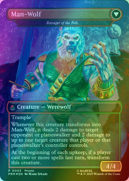 man wolf mtg card Colonel John Jameson - Huntmaster of the Fells // Man-Wolf