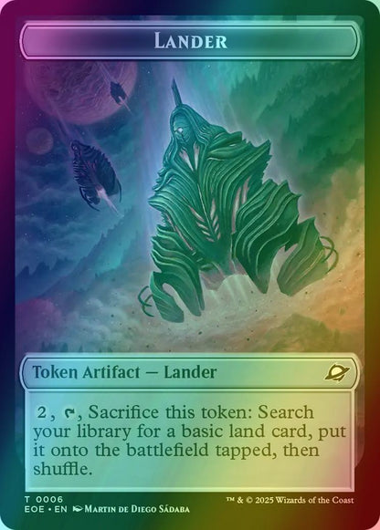 Lander Token (06) // Robot Token (10) [Edge of Eternities: Tokens] [Foil]