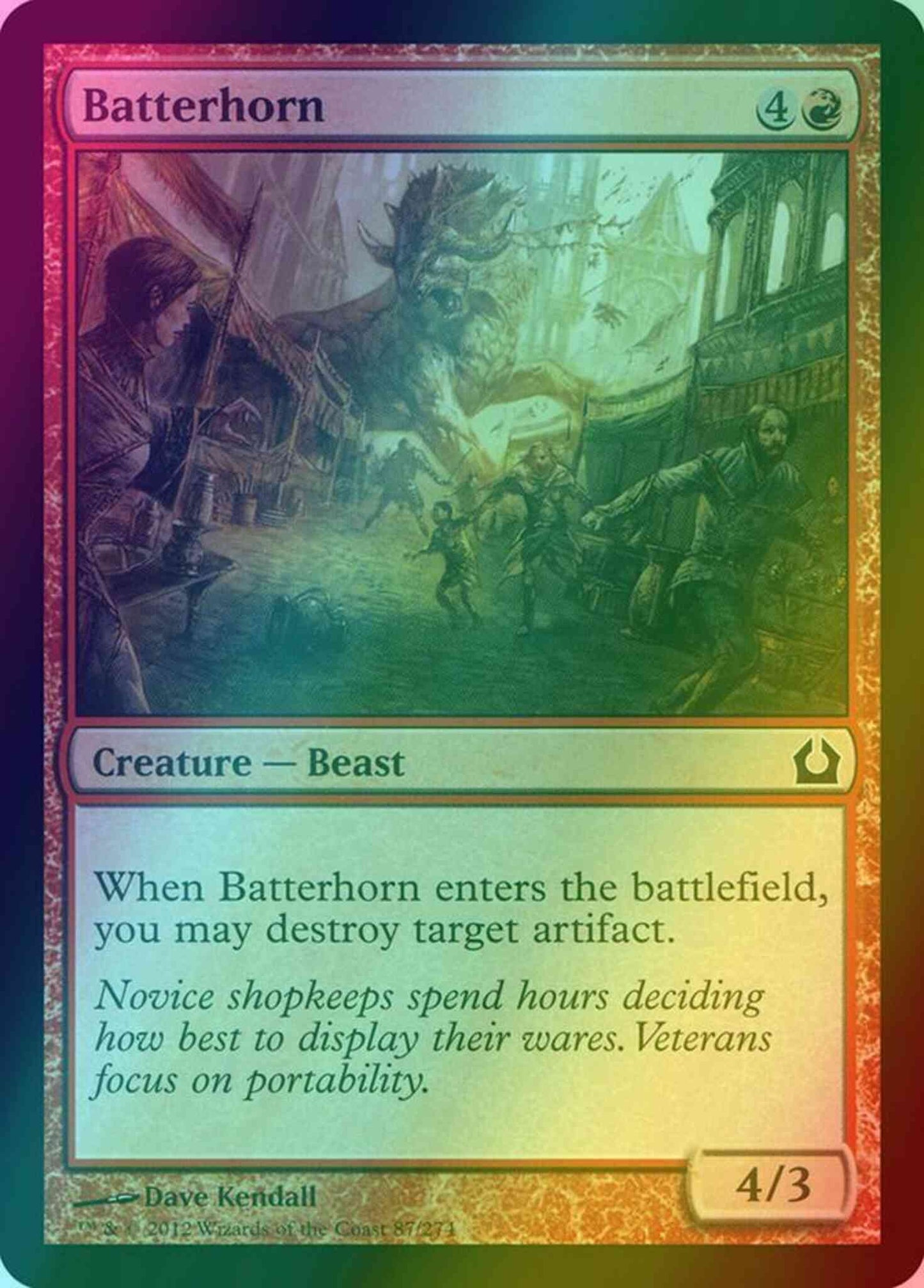 Batterhorn [87] [Return To Ravnica] [Foil]