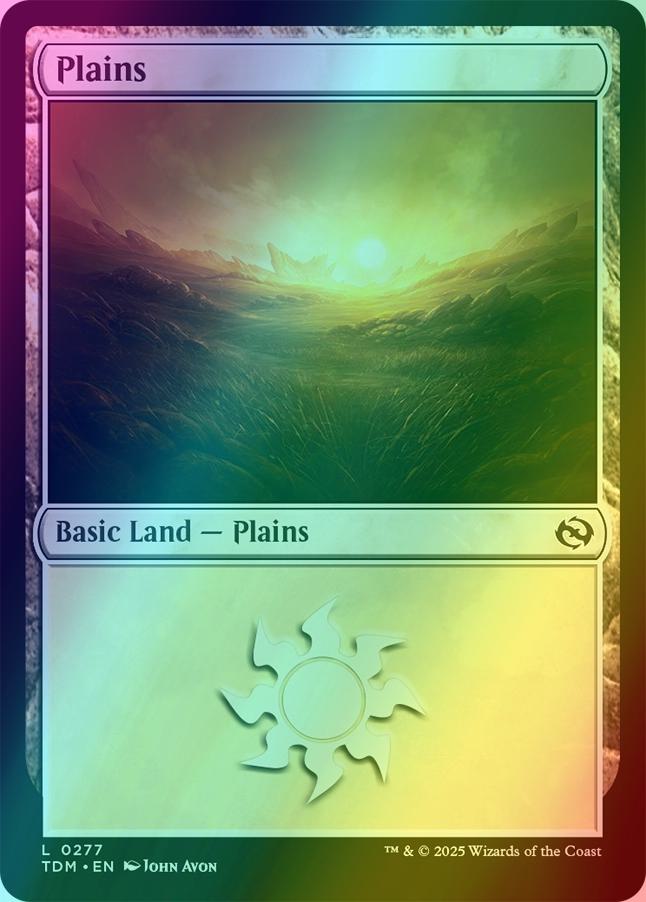 Plains [277] [Tarkir: Dragonstorm] [Foil]