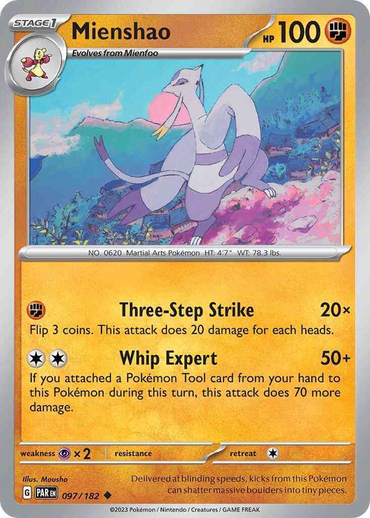 Mienshao - 097/182 - Uncommon [sv04-097] [Non-Holo]