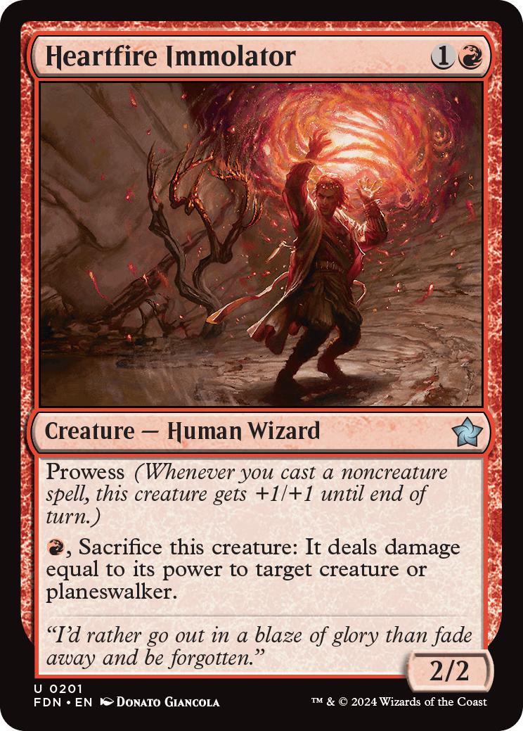 Heartfire Immolator [201] [Foundations] [Foil]