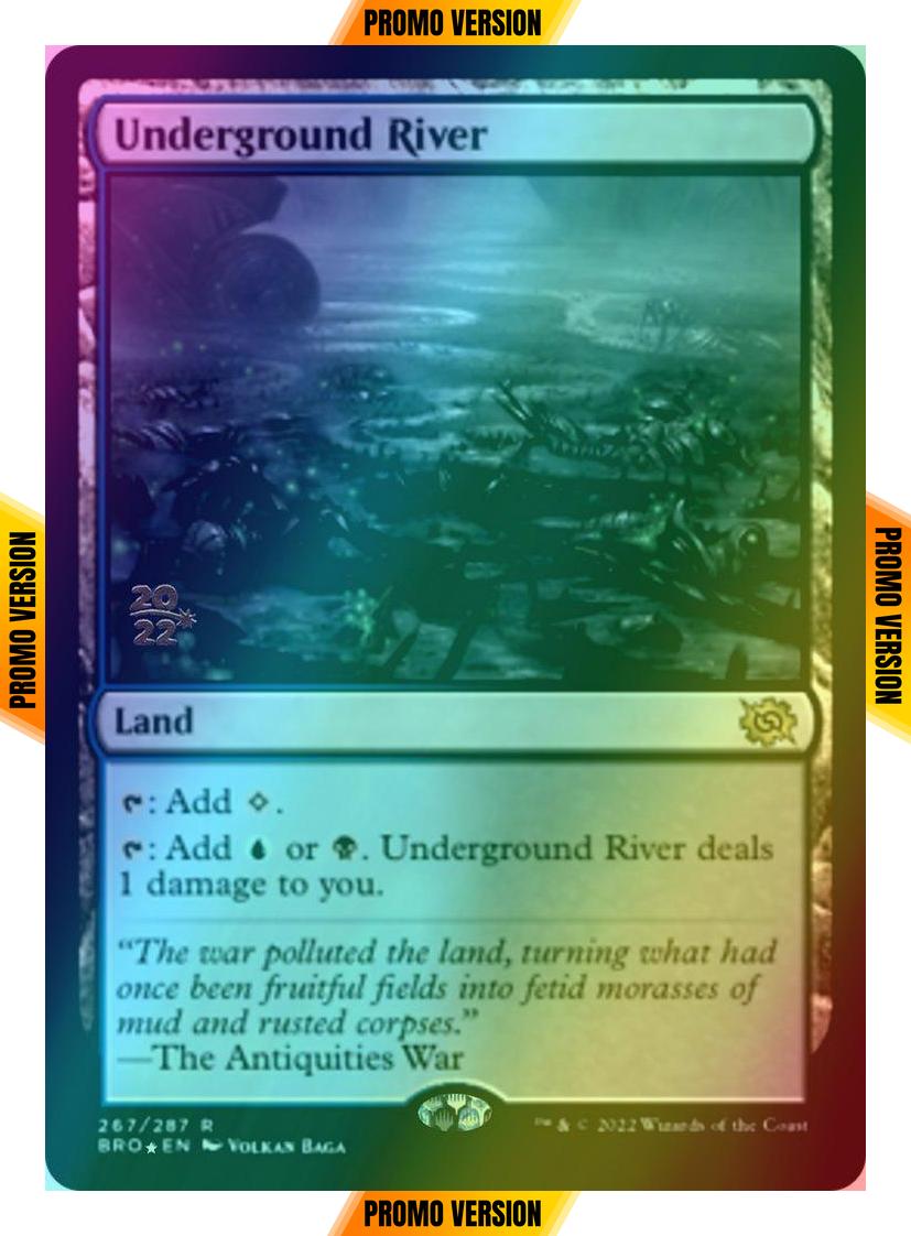 Underground River [267s] [Prerelease] [The Brothers' War: Promos] [Foil]