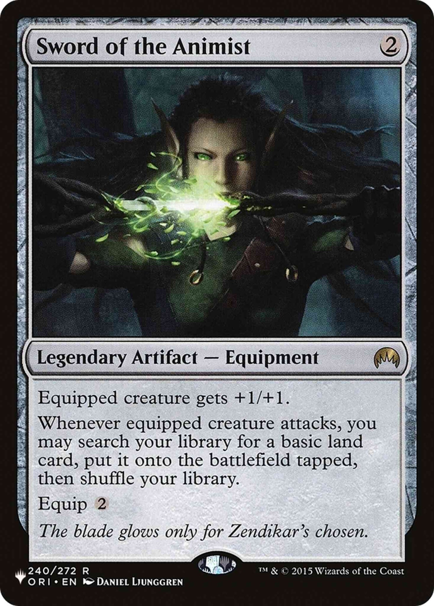 Sword of the Animist [ORI-240] [The List] [Non-Foil]