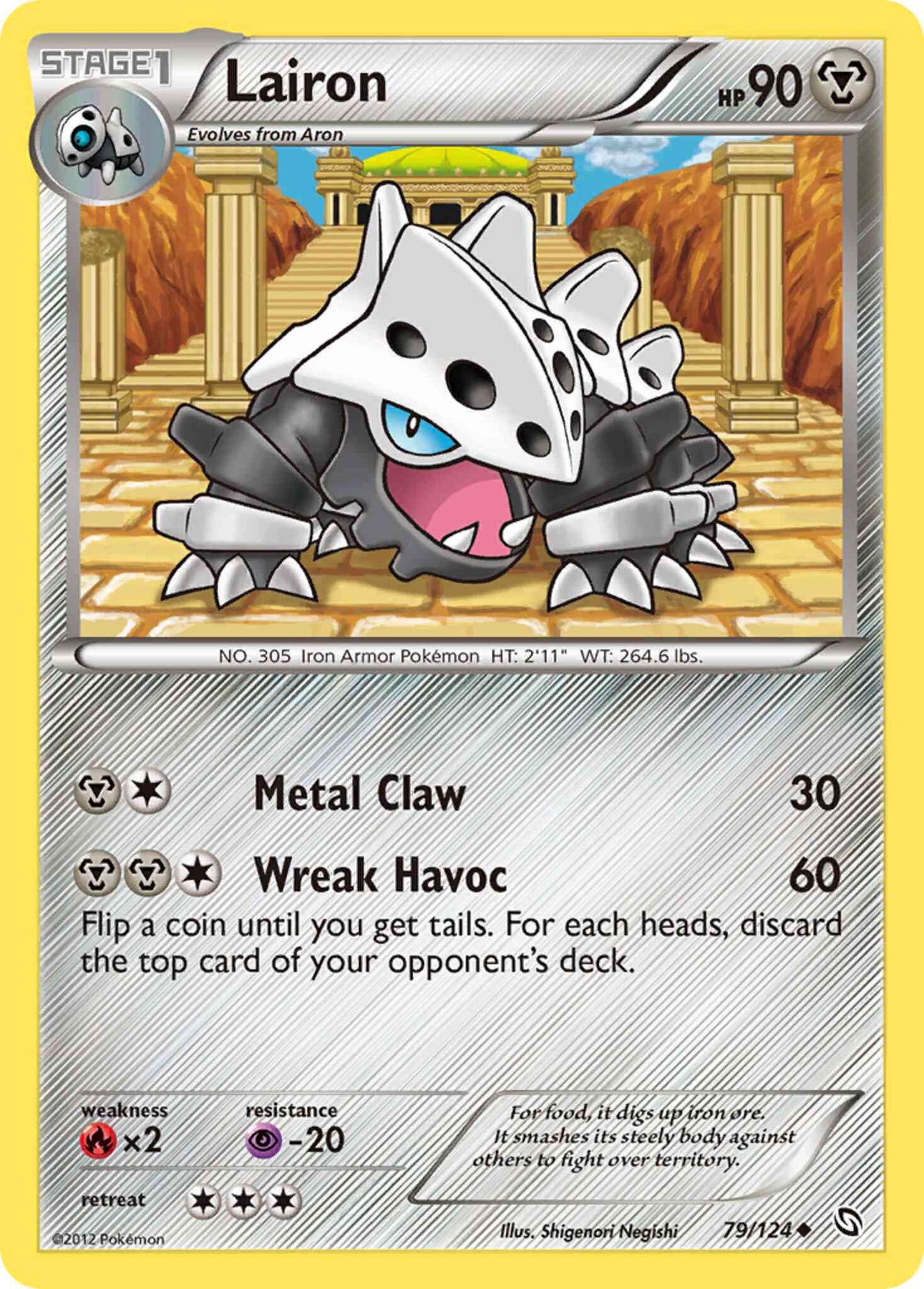 Lairon - 79/124 - Uncommon [bw6-79] [Reverse Holo]
