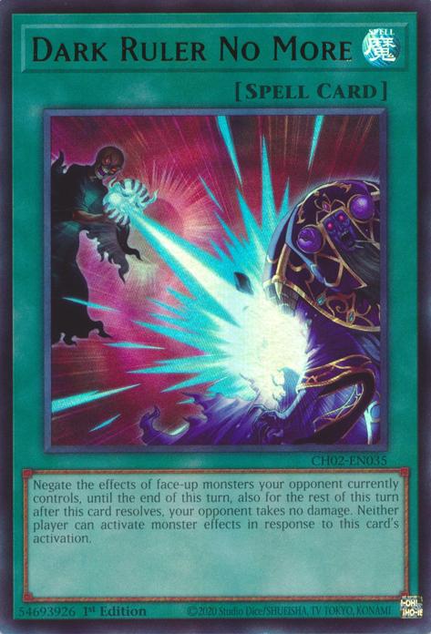 Dark Ruler No More - CH02-EN035 - Ultra Rare - 1st Edition