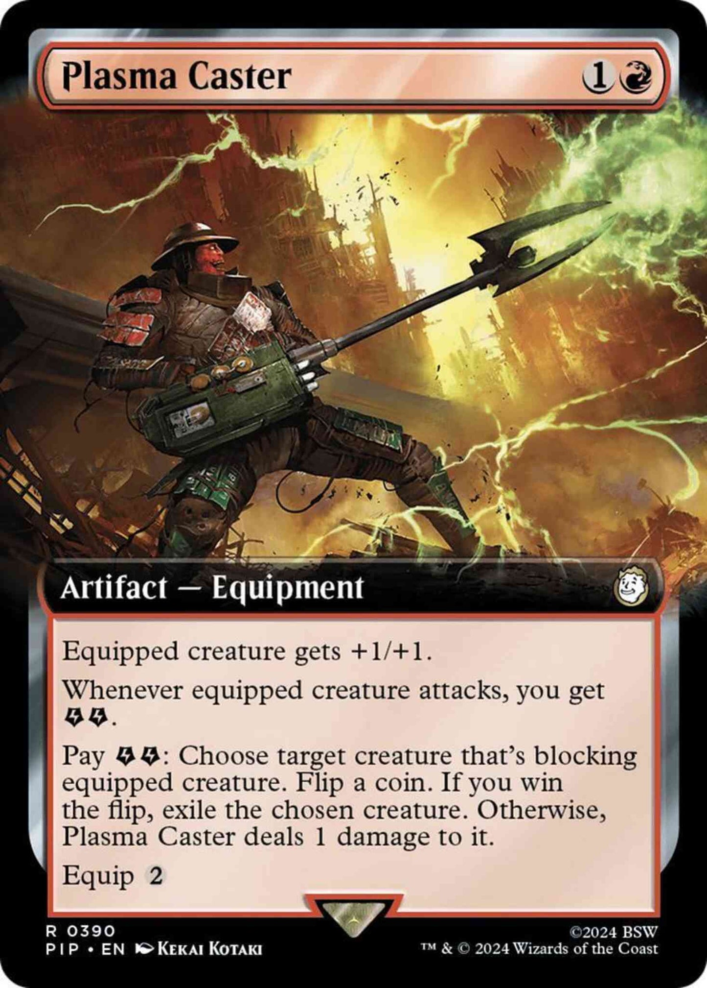 Plasma Caster [390] [Extended Art] [Fallout] [Non-Foil]