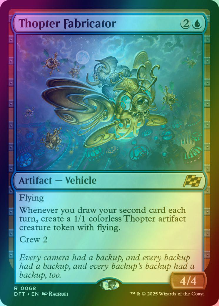 Thopter Fabricator [68p] [Promo Pack] [Aetherdrift: Promos] [Foil]