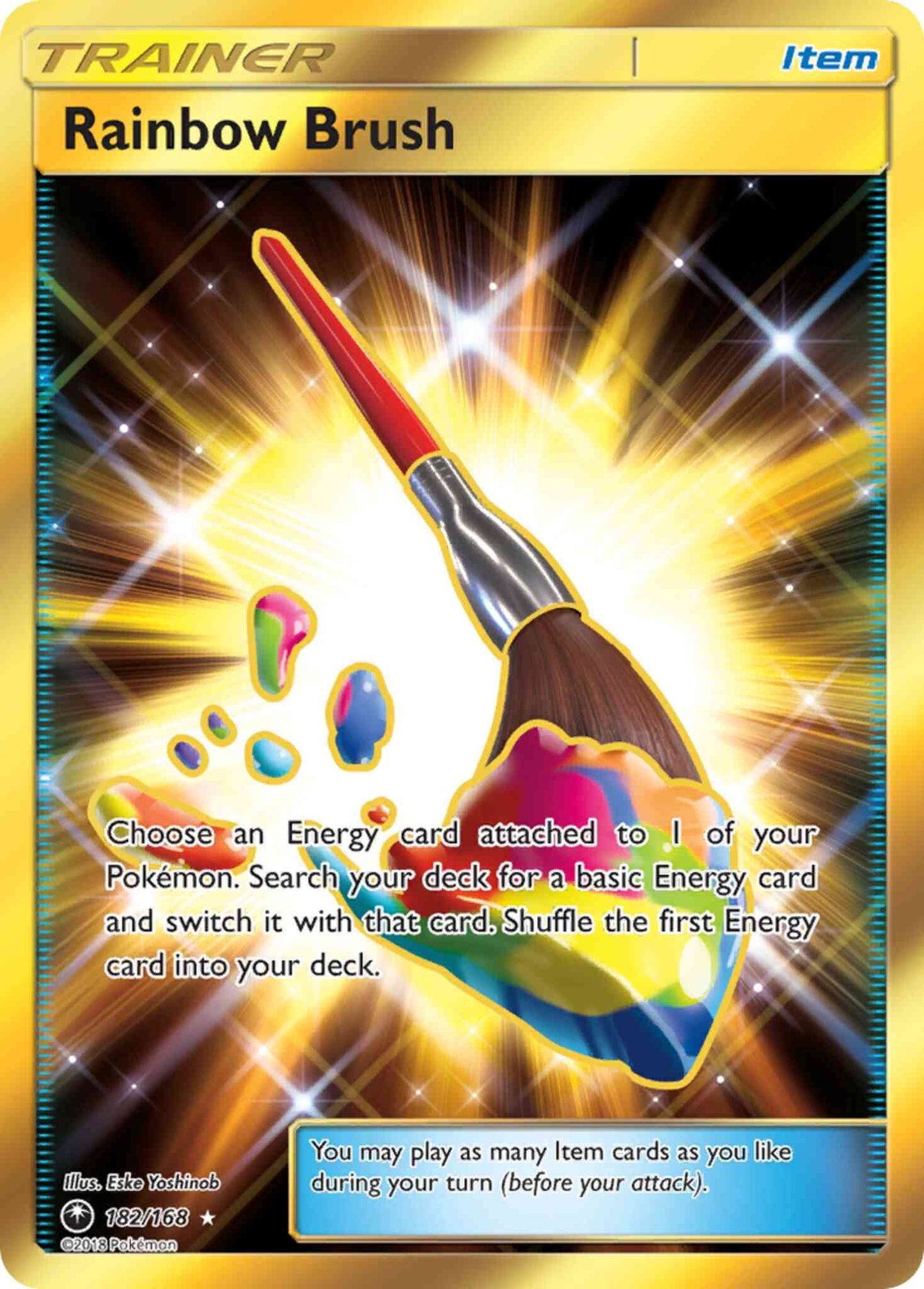Rainbow Brush - 182/168 - Rare Secret [sm7-182] [Secret]
