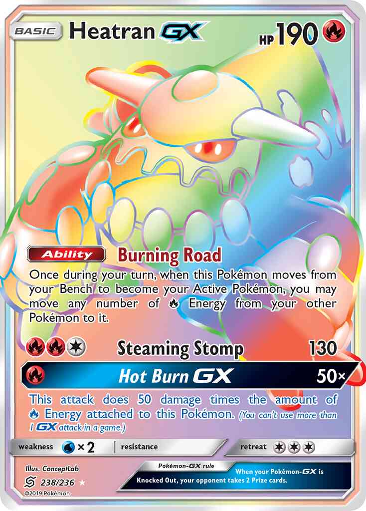Heatran-GX - 238/236 - Rare Secret [sm11-238] [Secret]