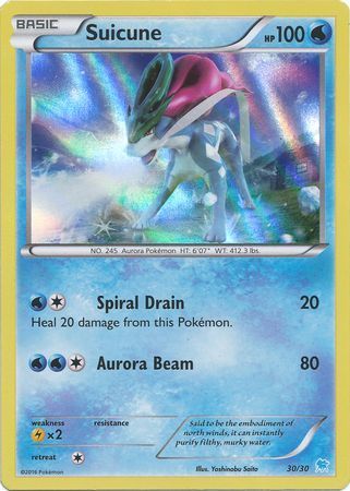 Suicune - 30/30 - [XY Trainer Kit: Pikachu Libre & Suicune (Suicune)] [Holo]