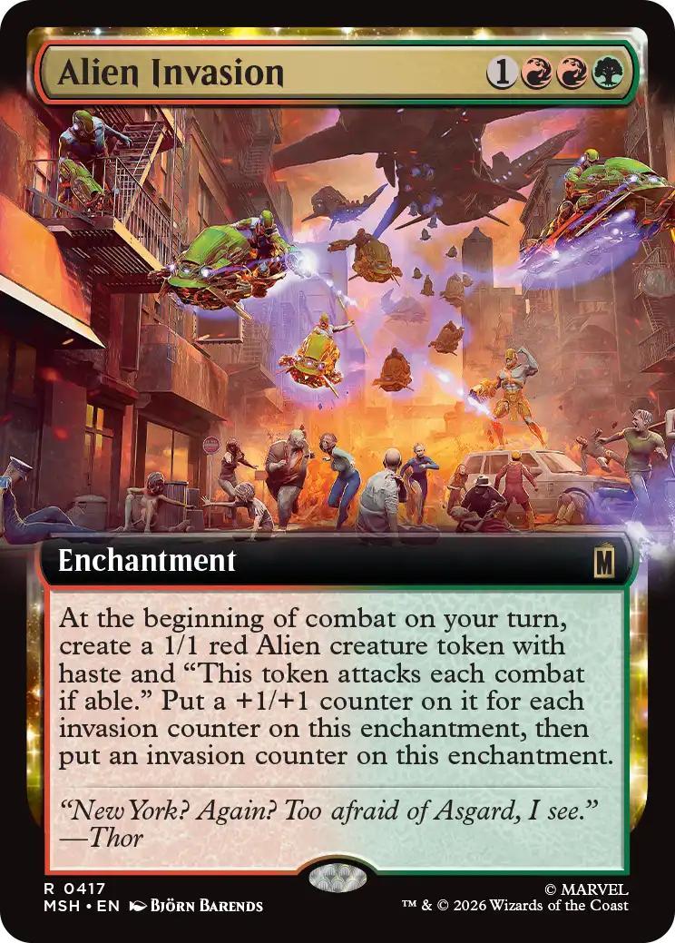 Alien Invasion [417] [Extended Art] [Marvel Super Heroes] [Non-Foil]