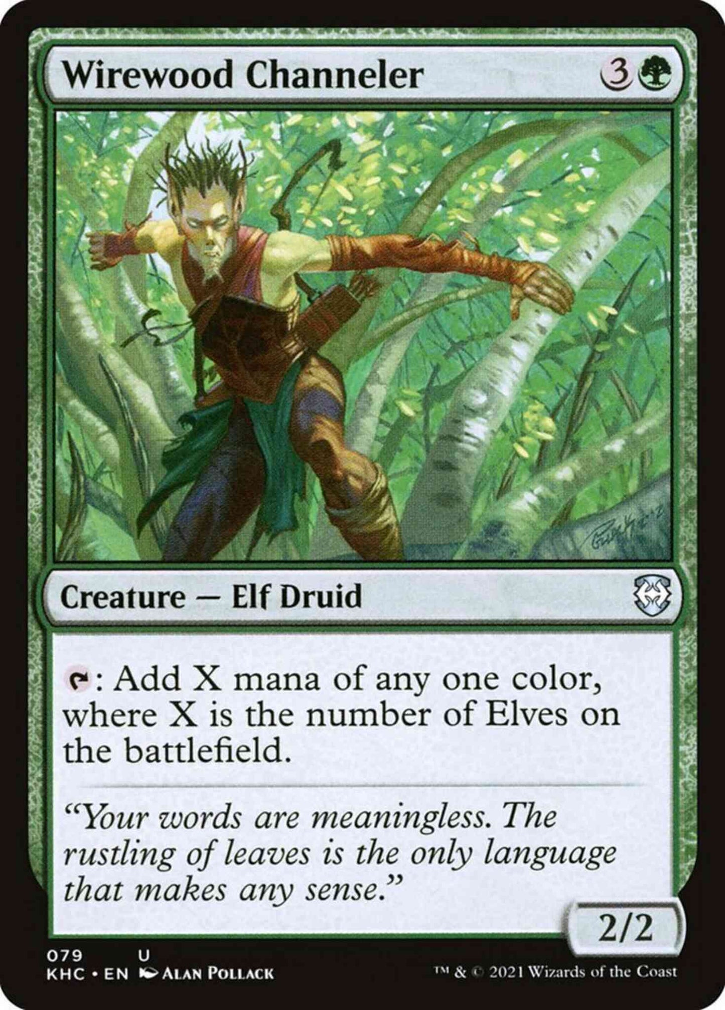 Wirewood Channeler [79] [Kaldheim Commander] [Non-Foil]