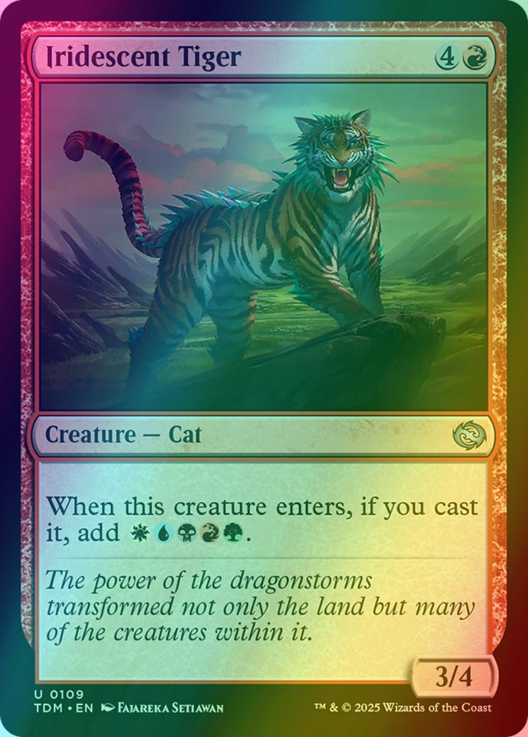 Iridescent Tiger [109] [Tarkir: Dragonstorm] [Foil]
