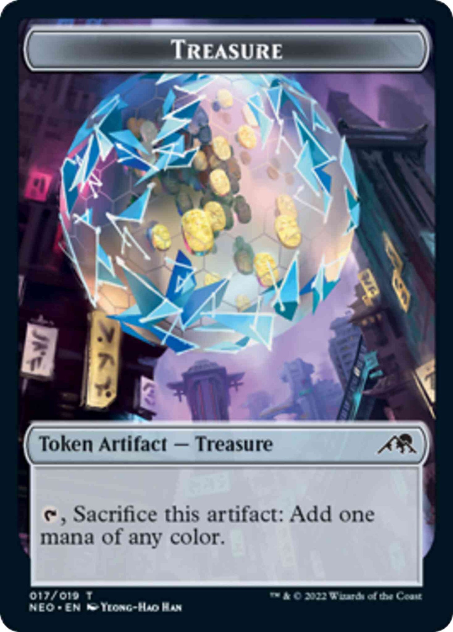 Treasure Token [17] [Kamigawa: Neon Dynasty: Tokens] [Non-Foil]