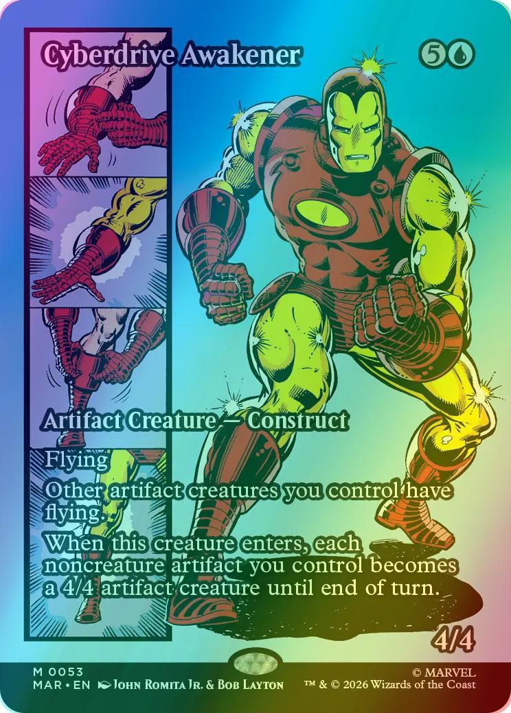 Cyberdrive Awakener [53] [Borderless] [Source Material] [Marvel Universe] [Foil]
