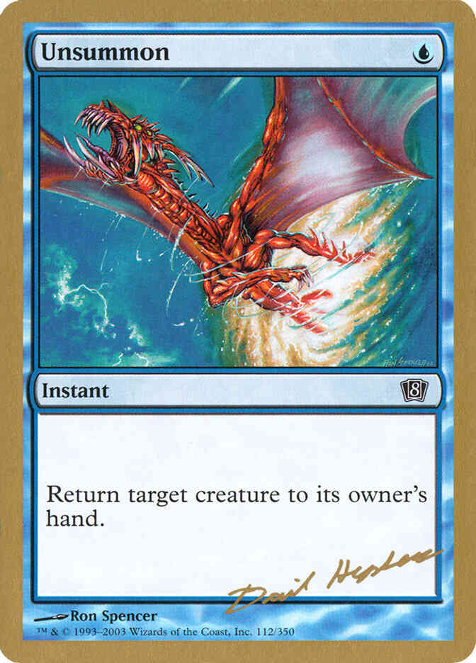 Unsummon [dh112] [World Championship Decks 2003] [Non-Foil]