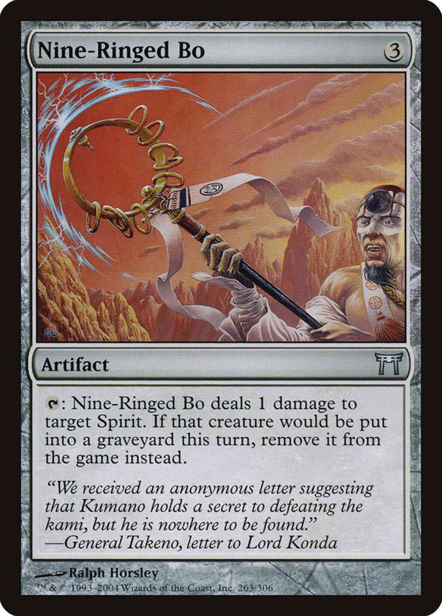 Nine-Ringed Bo [263] [Champions of Kamigawa] [Non-Foil]