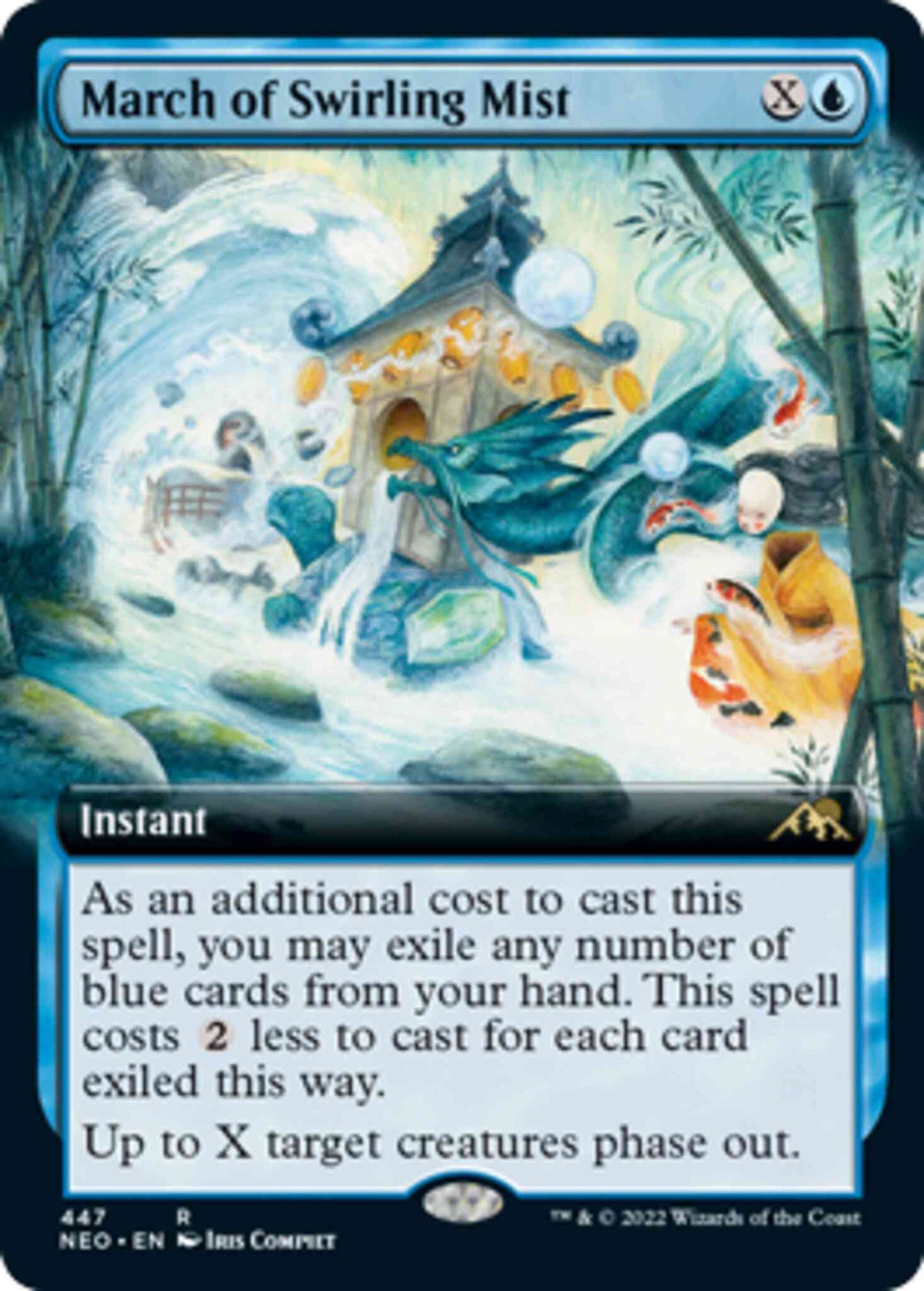 March of Swirling Mist [447] [Extended Art] [Kamigawa: Neon Dynasty] [Non-Foil]