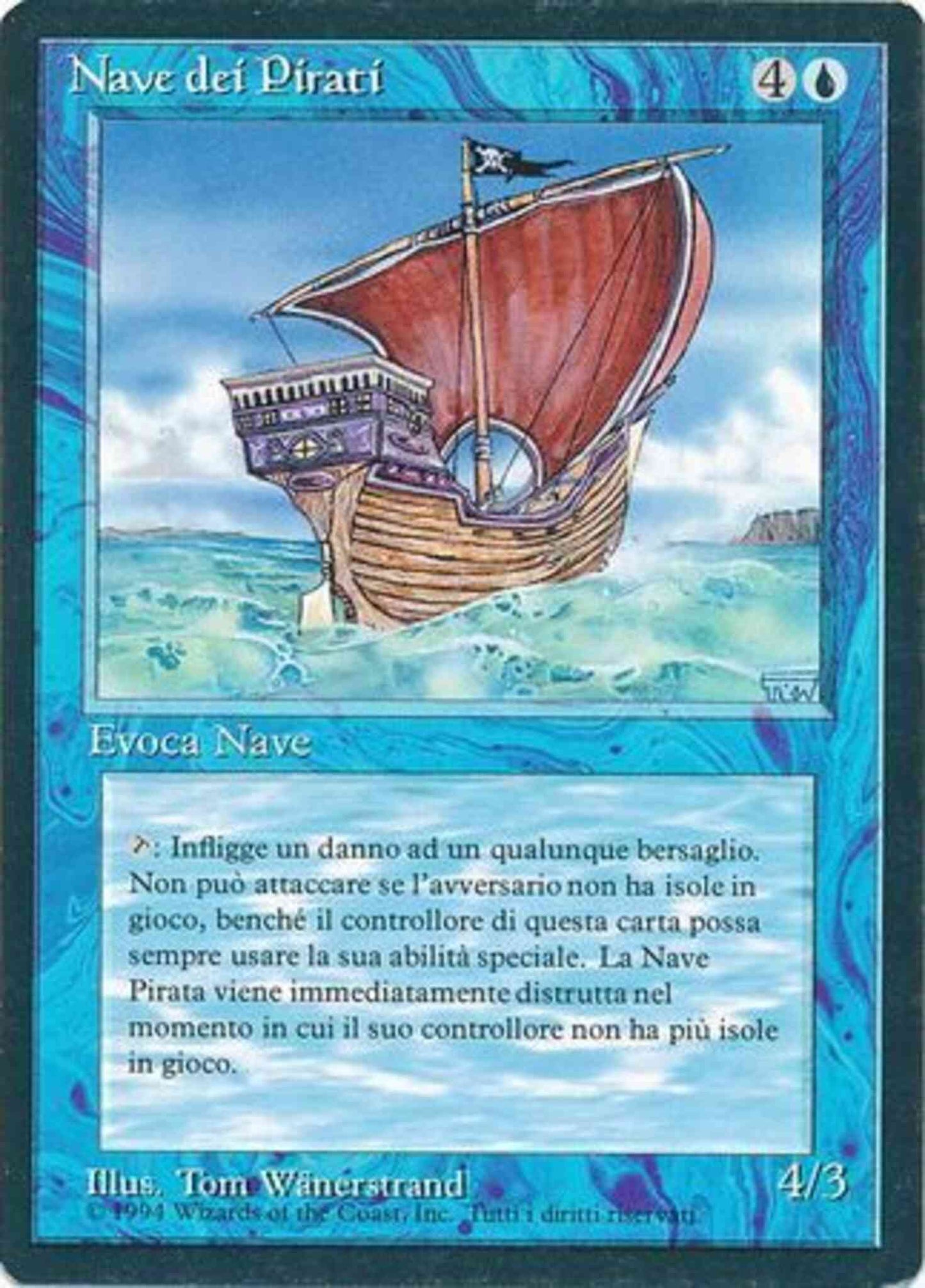 Pirate Ship - Italian [72] [Foreign Black Border: Italian] [Non-Foil]