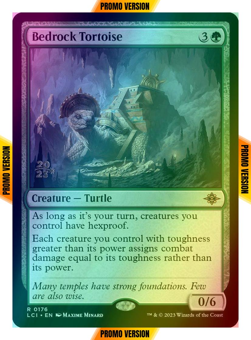 Bedrock Tortoise [176s] [Prerelease] [The Lost Caverns of Ixalan: Promos] [Foil]